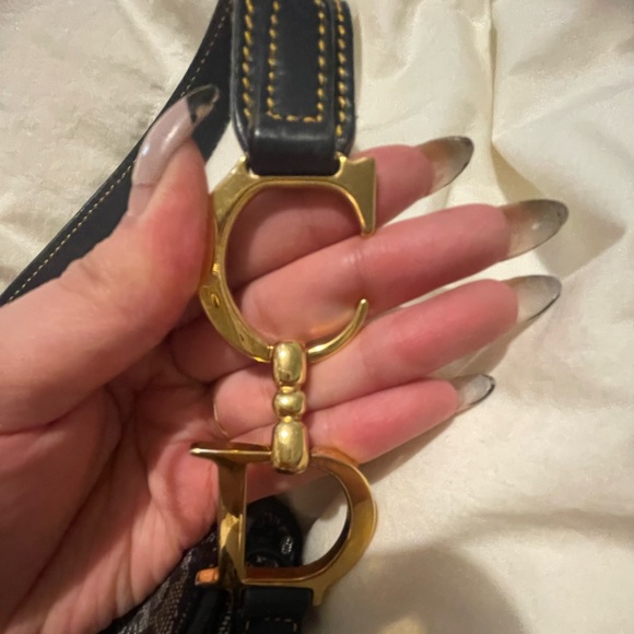 Vintage Dior Oblique Saddle Bag Navy - Picture 9 of 9